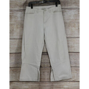 Y2K BKLE Buckle Khakis Womens Size 29 Mid Rise Cropped Wide Leg Pants Beige